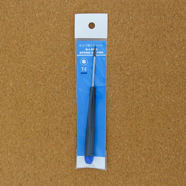 6-ロブ用 T4 ハンドドライバー(青) 1本